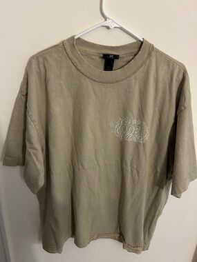 H&M Men's Crewneck T-Shirt - Olive